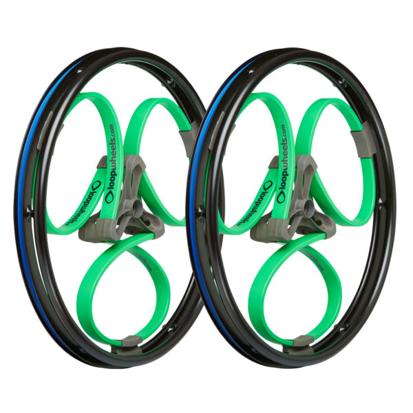 green loopwheels for wheelchairs