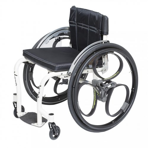 Loopwheels with suspensin, compatible with almost any wheelchair