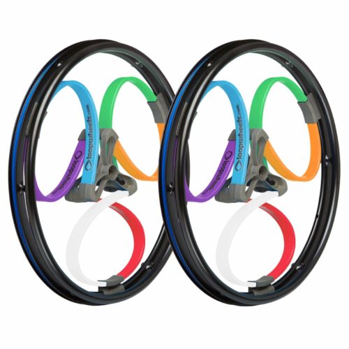 Multi-Coloured Wheelchair Wheels